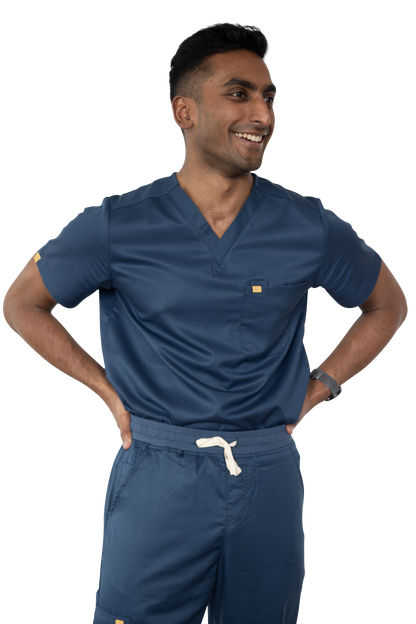 Mens Celeste Scrub Top