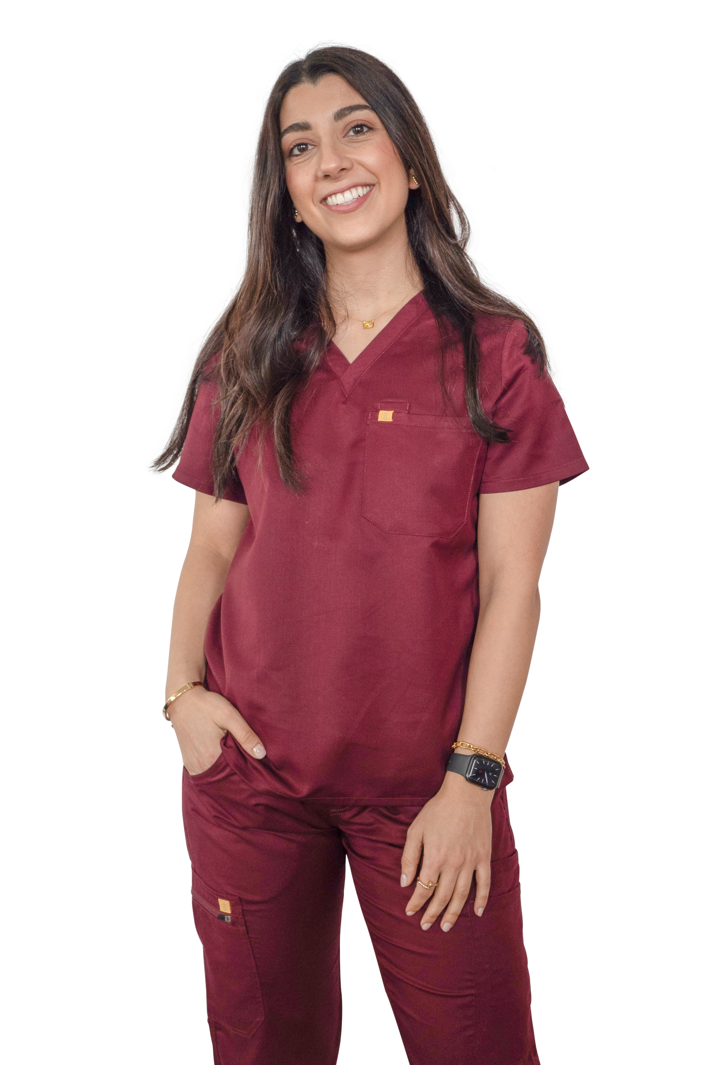 Womens Mulberry Scrub Top