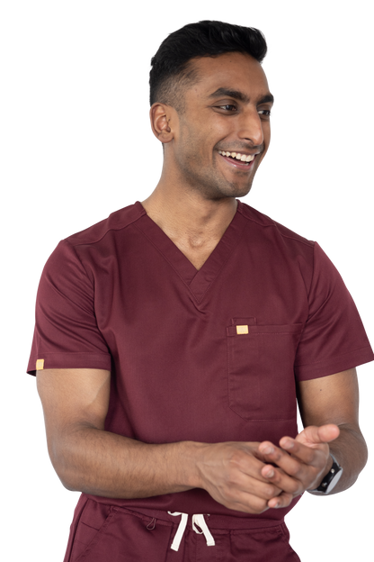 Mens Mulberry Scrub Top